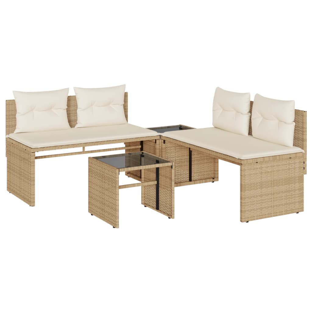 110 cm breites Outdoor-Sitzgruppen-Set Ranu mit Kissen