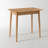 31"W MCM Solid Oak Writing Desk Tapered Angled Legs With Drawer -155668615-165583077