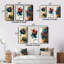 «Delicate Blossoming Pansy Flower Retro», 3 pièces-1235542493-1235542492