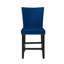 Chaise rembourrée à hauteur de comptoir avec repose-pieds (ensemble de 2)