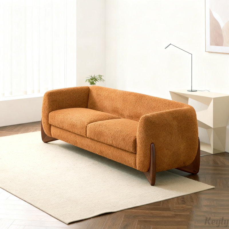 82Inches Sofa, Caramel