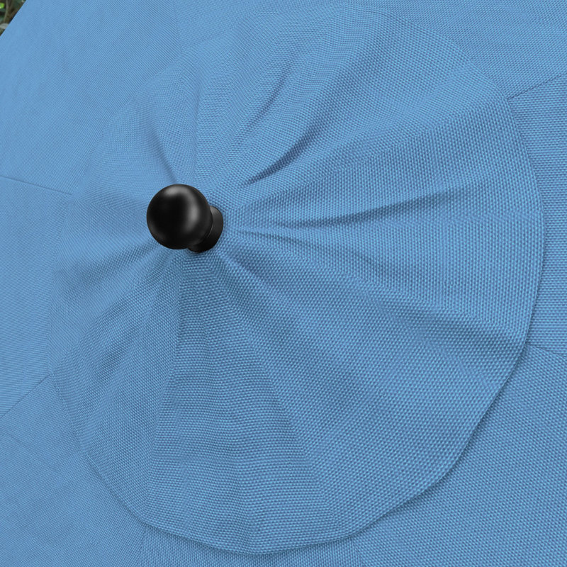 Parasol de marché 9 pi Montiara, Toile cyan