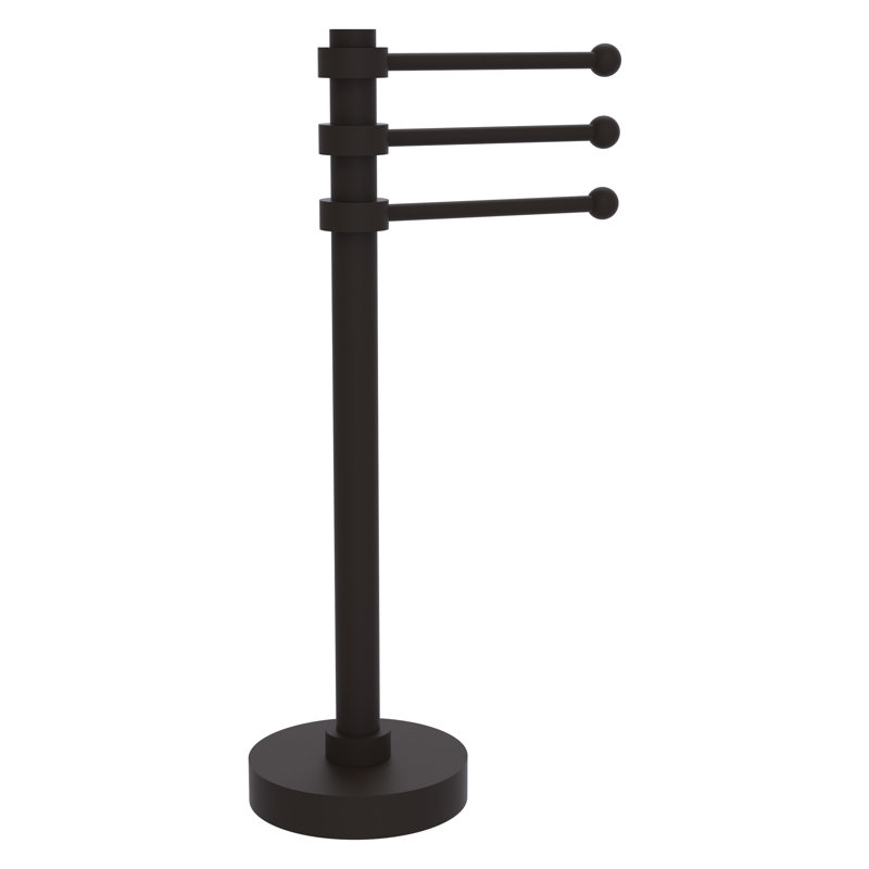 Porte-serviettes de comptoir 3 balançoires avec bras Beresford, Bronze huilé