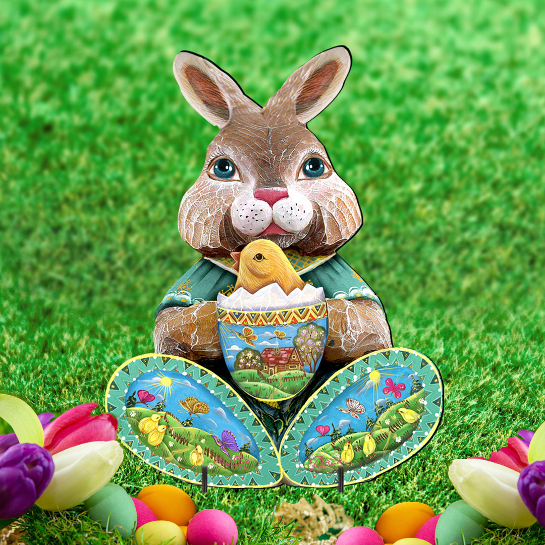 Easter Bunny Wooden Garden Stake The Holiday Aisle®