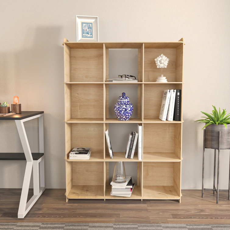 Millwood Pines Aleksis Corner Storage Bookcase