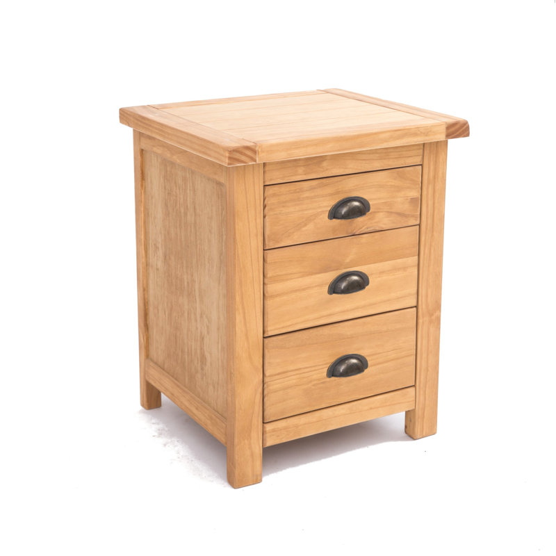 Vincent 45cm W Solid + Manufactured Wood Bedside Table