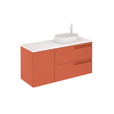 Goltz 49'' Single Bathroom Vanity with Solid Surface Top