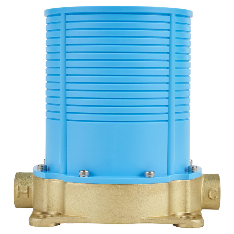 Flash Blue and Brass Freestanding Tub Faucet Rough Valve