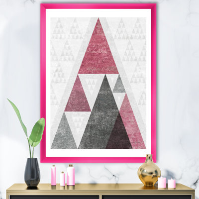 « rose géométrique mod triangles ii »-image sur toile