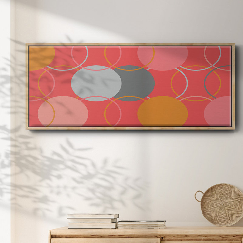 Geometric Circles- Framed Canvas