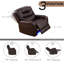 Sillon inclinable individuel avec éclairage à DEL ， Eléctrico Y Puerto Usb ， Idéal pour la Sala De Estar ， Autocaravana O Cine.