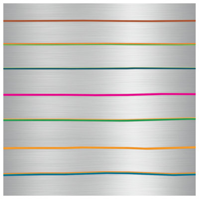 Metallic Horizontal Lines Comforter