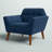 Merrylite  37" Wide Upholstered Armchair with Tufted Backrest-574597030