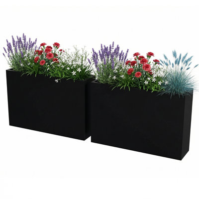 Jardinières en métal l 16 po x H 24 po Faye