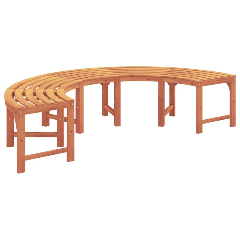 Solid Wood Outdoor Bench, 45cm H x 210cm W x 80cm D