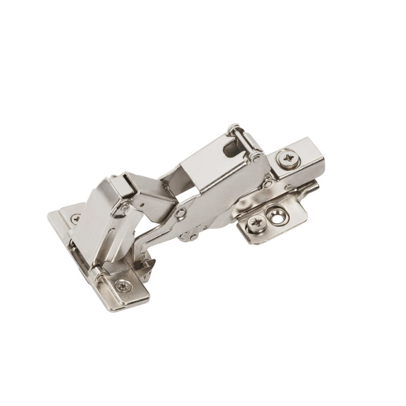 Nickel Full Overlay Frameless 165 Degree Soft Close Cabinet Hinge