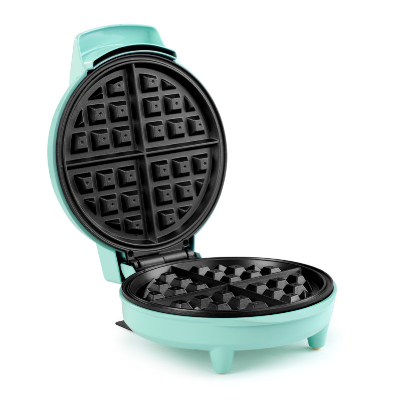 Mint Stainless Steel Non-Stick Belgian Waffle Maker with Adjustable Temperature