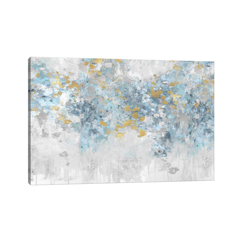 Charmed Aqua by Nikki Robbins - Wrapped Canvas Painting, 66.04 cm H x 45.72 cm W x 1.91 cm D