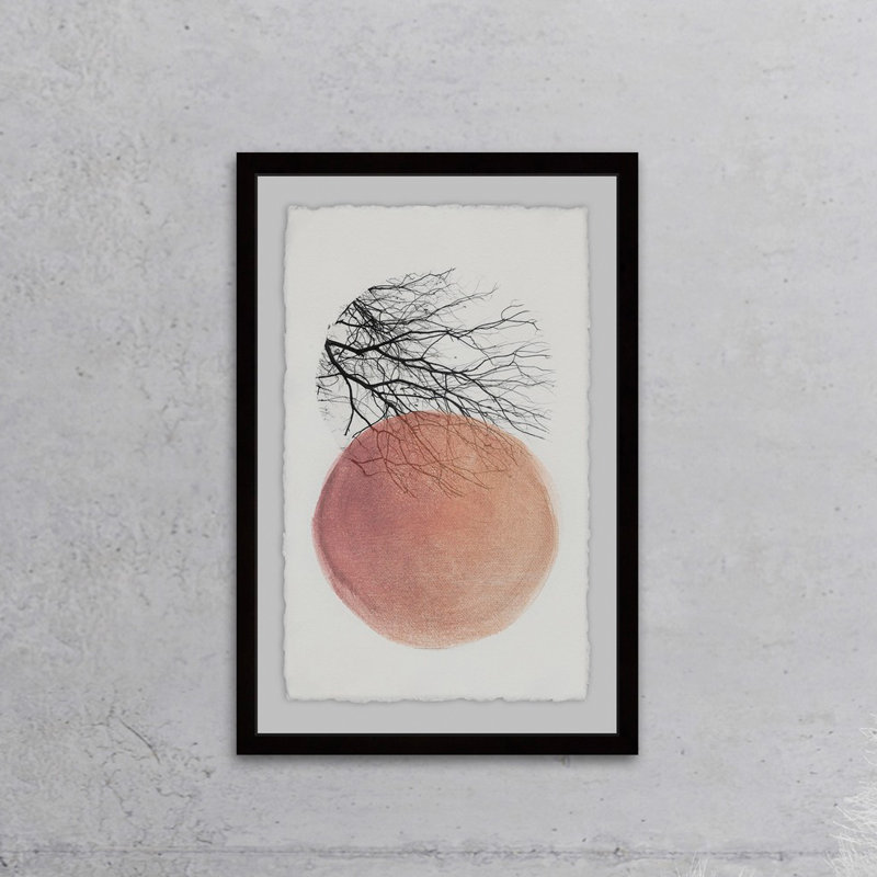 Tree In Isolation - Single Picture Frame Painting, 30cm H x 20cm W 
