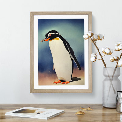 Penguin In Watercolour No.1 - Wall Art