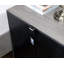Table de chevet 1pc Table de chevet en bois massif Poignées de bar 3 tiroirs Table de chevet Pieds en métal Ports USB