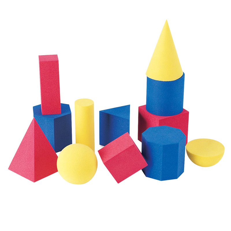 Ensemble de 12 pièces géométriques douces