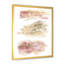«Golden and Pink Abstract Clouds», peinture sur toile à cadre flottant-59852621-59852620