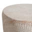 Rounded Tapered Cylindrical Structure Side Table,Travertine Finish