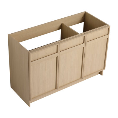 48" Freestanding Bathroom Vanity & 3 Soft-Close Cabinet Doors-(KD-Packing)-Excluding Sink, Bathroom Vanity
