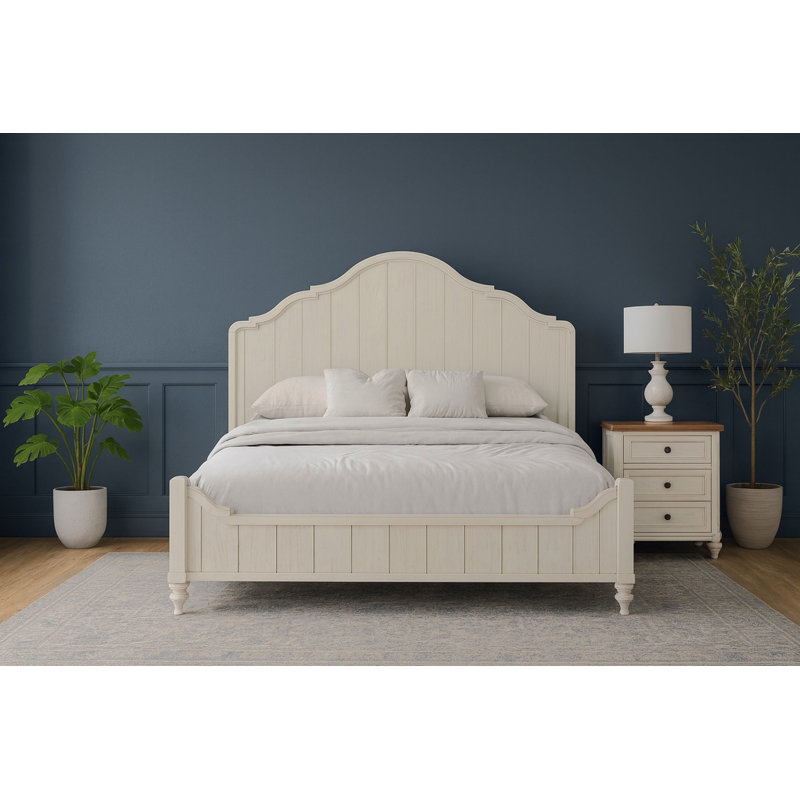 Queen Panel Bed - Cement, Queen
