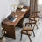 Dark-brown Rectangular Solid Wood desk-526131271