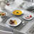 24 Piece Porcelain China Dinnerware Set - Service for 6-878853696