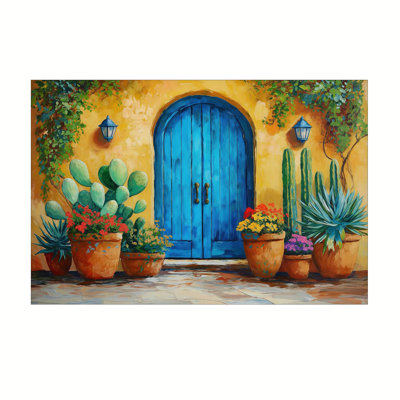 Cadre mexicain à motif de cactus de couleur mexicaine