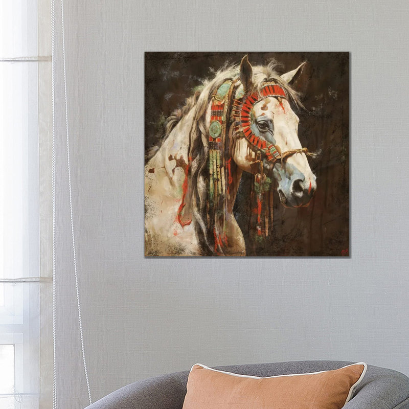 War Horse II by Marta Wiley - Wrapped Canvas Gallery-Wrapped Canvas Giclée, 66.04 cm H x 66.04 cm W
