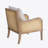 Cane Accent Chair with Removable Back Cushion