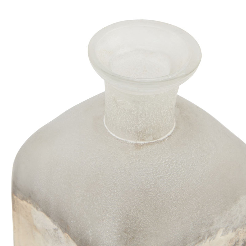 Catheline Handmade Glass Table Vase, 15cm H x 10cm W x 10cm D, Grey