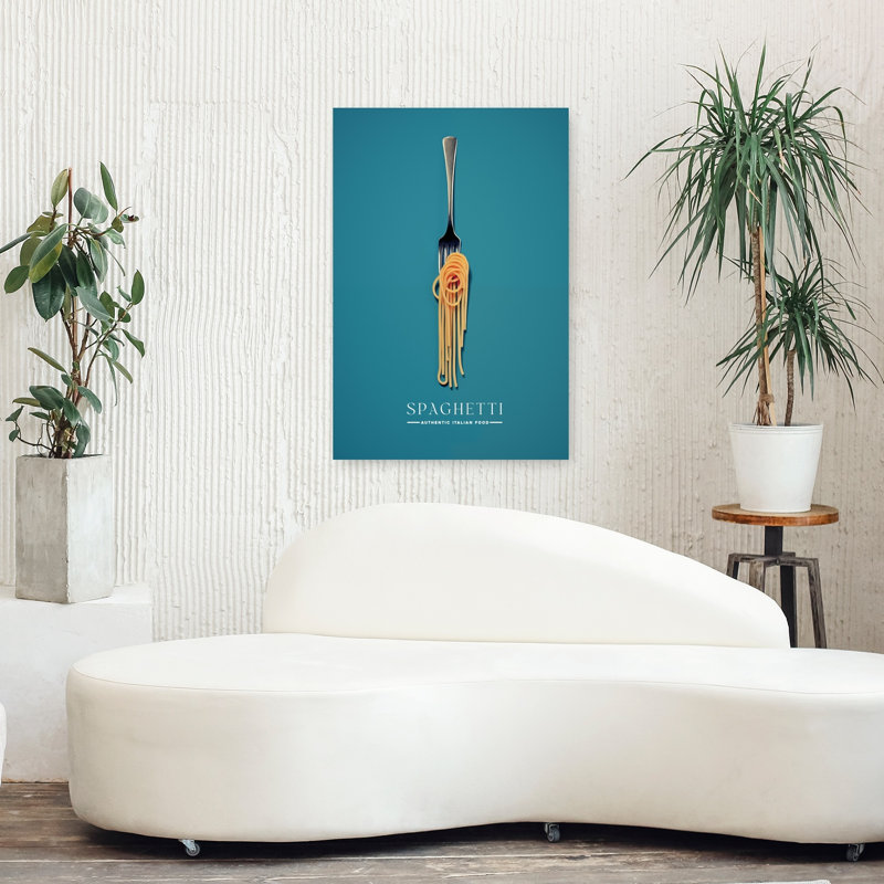 Italian Spaghetti Fork by Andreas Magnusson - Wrapped Canvas Print, 91.44 cm H x 60.96 cm W