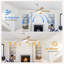 Ventilateur de plafond moderne à 5 pales avec lumière DEL et télécommande Derick-369074906-362760974