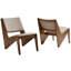Ensemble de 2 chaises d'appoint en cuir Rylina-105770595