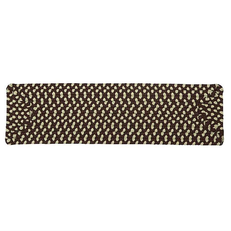 Tapis d'escalier Marathovounos - Feu de joie, Tapis d'escalier simple, Brun clair