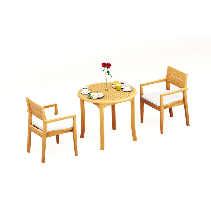 Ensemble de 3 tables d'extérieur rondes Vellore