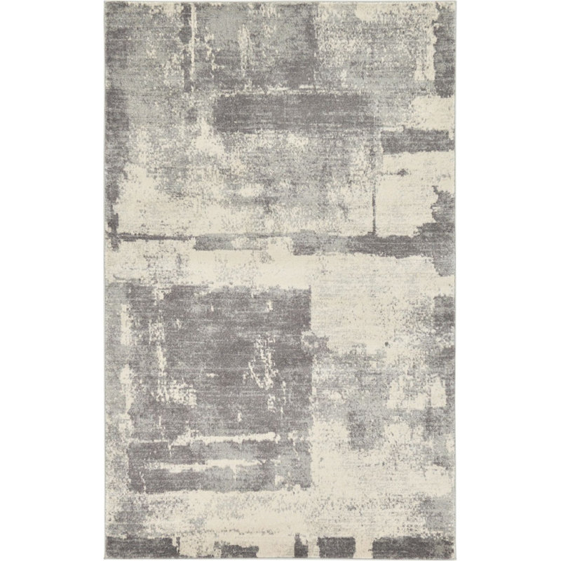 Tapis brun à motif oriental Kasha, Rectangle 4 pi x 6 pi