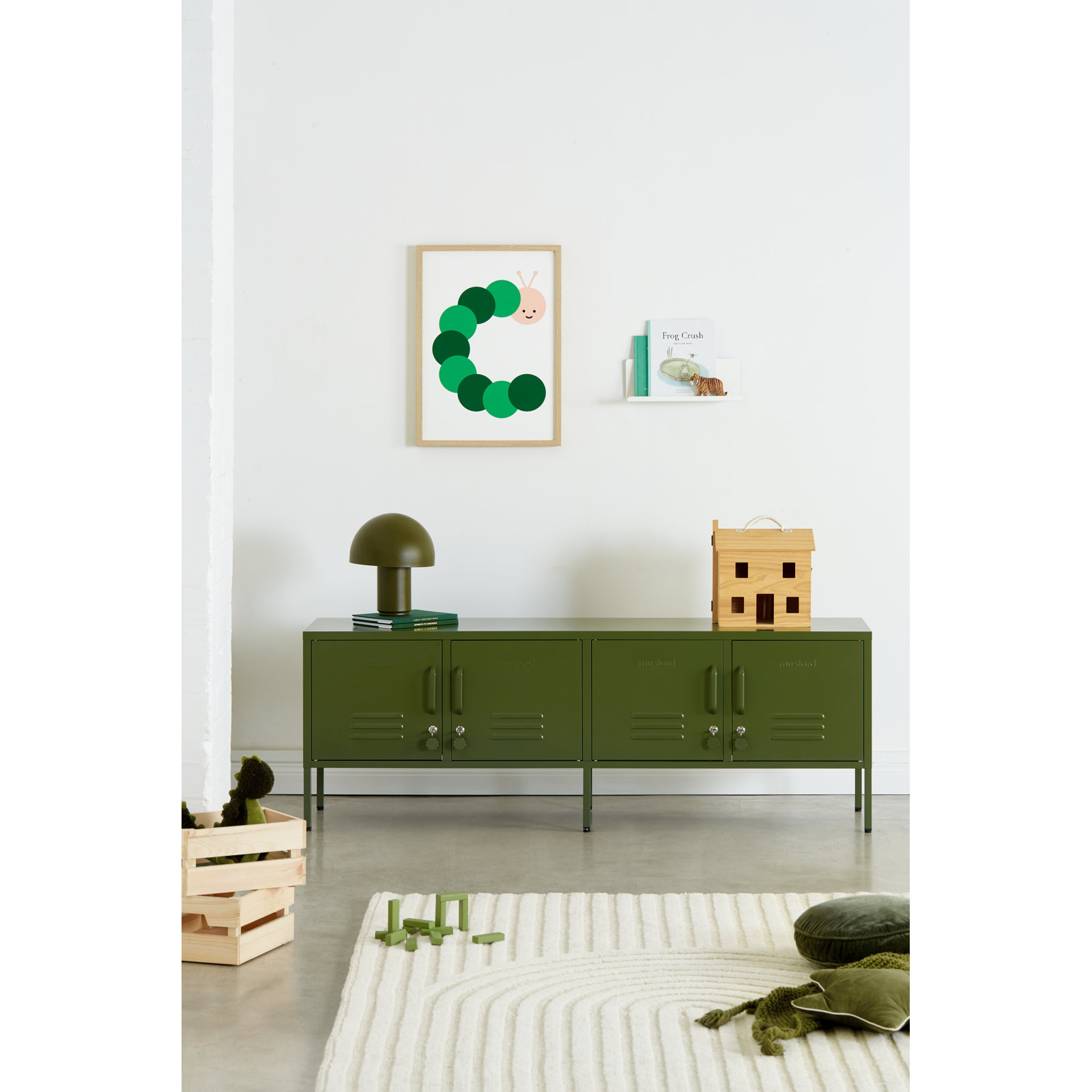 Mustard Made The Standard Console Locker, Olive