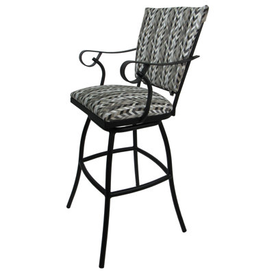 Powder Coated Aluminum Outdoor 26'' Counter Stool
