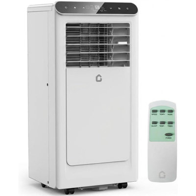 8000 BTU Portable Air Conditioners, 4-In-1 Portable AC Unit for Rooms Up to 350 Sq. Ft, Dehumidifier, Fan, Energy Saving, Remote Control, 24 Hour Timer, Sleep Mode, for Bedroom/Office