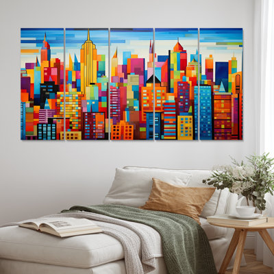 " Pop Art New York In Color II " 5 - Pieces