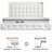 Upholstered Platform Bed with LED Lights, Charging Port, Floating Bed-2081658570-2083676633