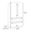 ZLINE Autograph 36 in. Counter-Depth Refrigerator in Black Stainless Steel and Bronze Helix Handles-1994674688