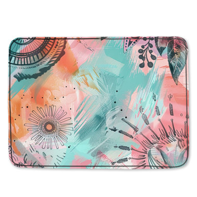 Tapis de bain abstrait