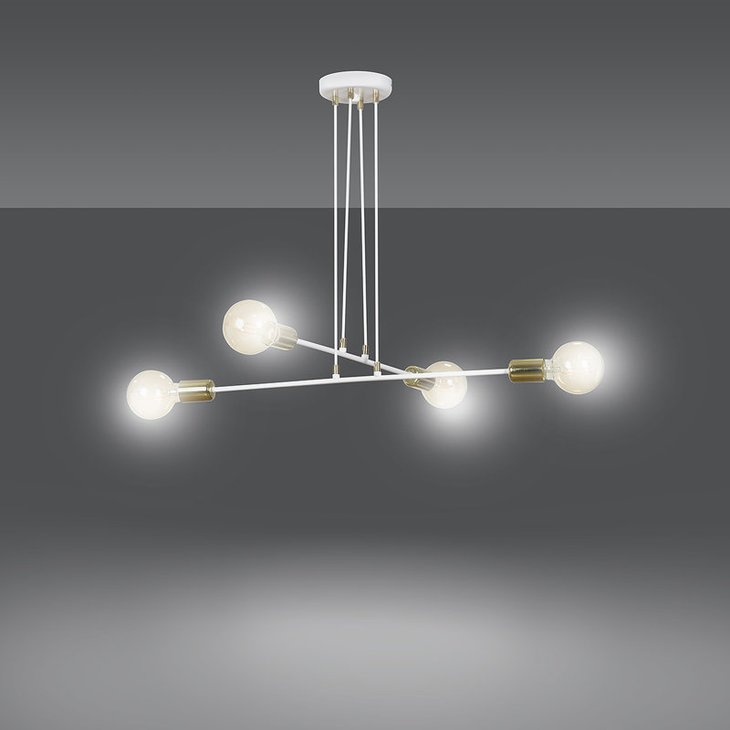 Muniz 4 - Light Cluster Pendant, White